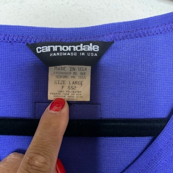 VTG Cannondale Blue Cycling Tank Top - Picture 3 of 5